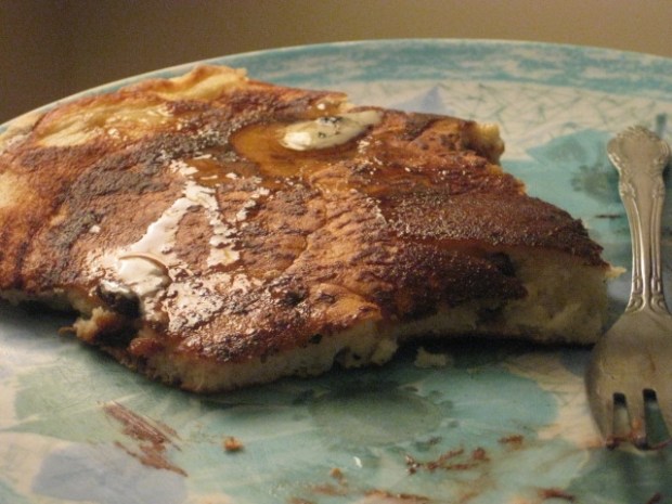 giant chocolate chip pancake (after I had already eaten 2/3 of it). I cleaned the plate, of course!