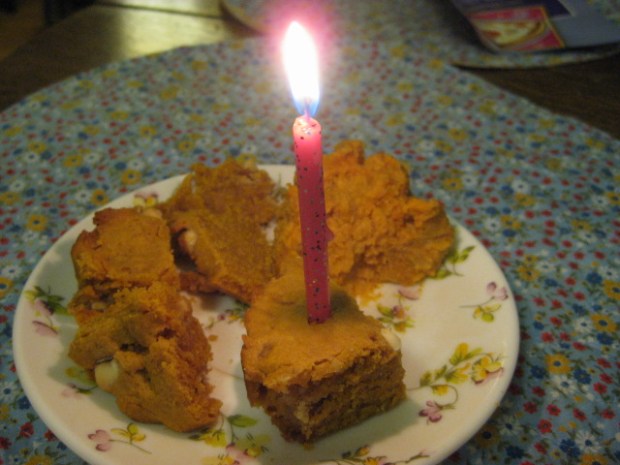 Em, I was singing happy birthday to you while I took this picture!